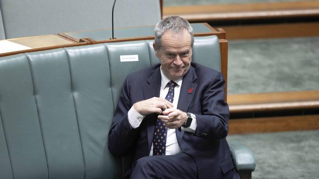 Bill Shorten pressed Stuart Robert over a Robodebt victim’s suicide during question timeyesterday. Picture: NCA NewsWire / Gary Ramage