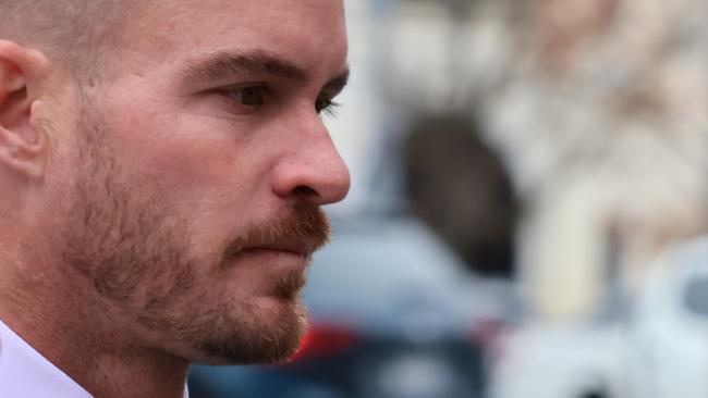 Canberra builder Brendan Howe arrives at the ACT Supreme Court on Wednesday. Picture: Blake Foden