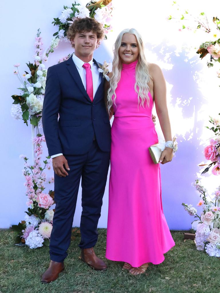 Julia with formal partner at the 2024 St Ursula's College formal.