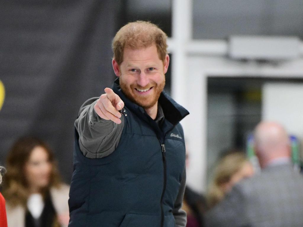 Prince Harry at the Invictus Games winter training camp in Whistler earlier this month. Picture: AFP