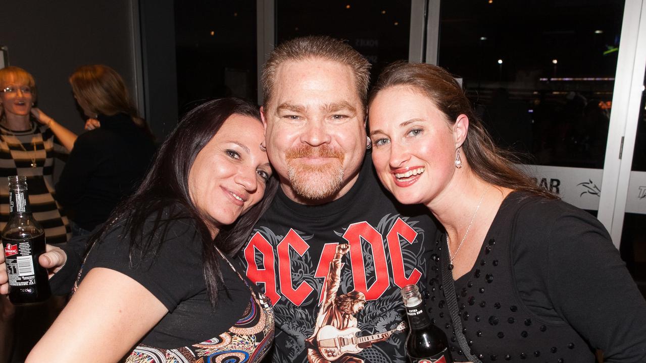 Anita Coco, Derek Toreaux and Melissa Duncan at the Racehorse Hotel on Saturday night. Photo: Nick O'Sullivan / The Queensland Times