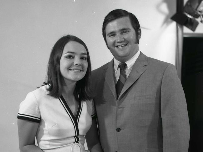 Billy J.Smith in 1969 at the announcement of his engagement to wife Marion. Picture: Bob Nicol. The Courier-Mail