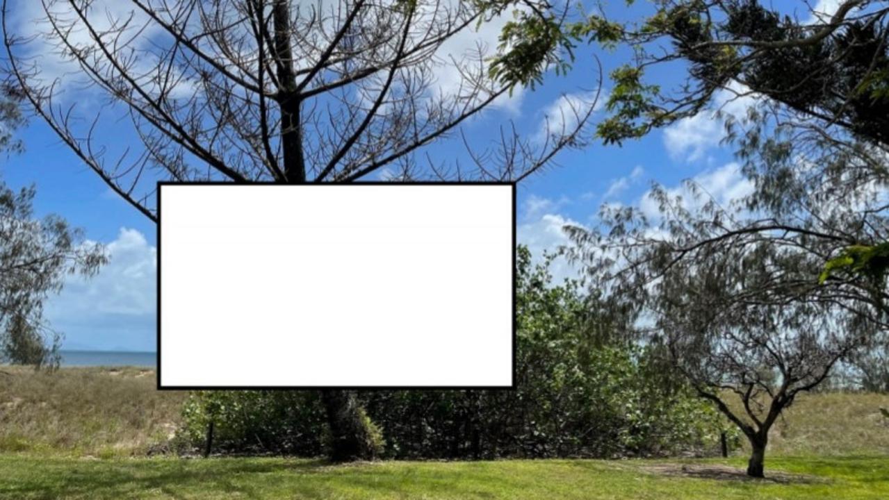 An example of the billboard size the council erects after a case of vegetation vandalism at one of the council-managed land areas in the region. Picture: Mackay Regional Council