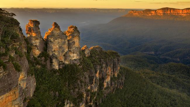 The iconic Three sisters at sunrise. Photo: iStock