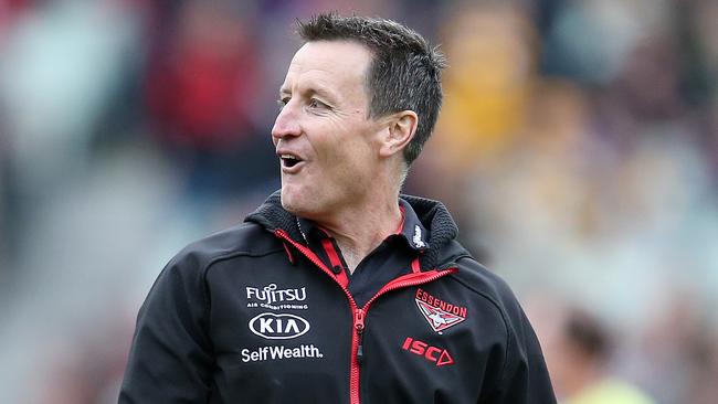 Essendon coach John Worsfold wants his players to experience the same premiership success he had as a player. Picture: Michael Klein