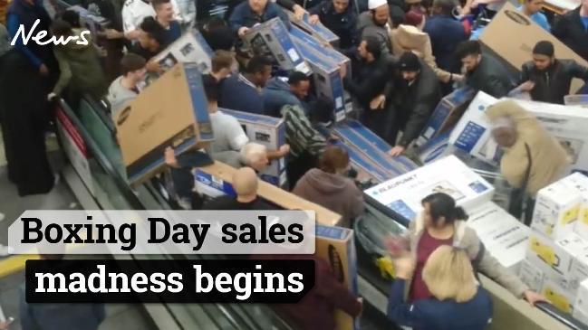 Boxing Day sales madness begins 