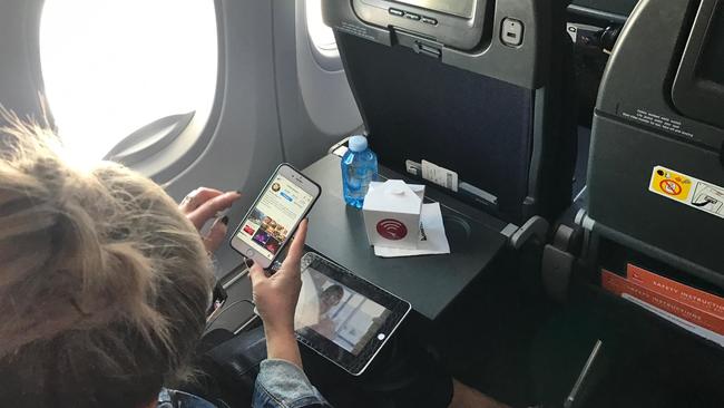 Are you receiving me? Qantas unveils its new in-flight Wi-Fi Pic: Supplied