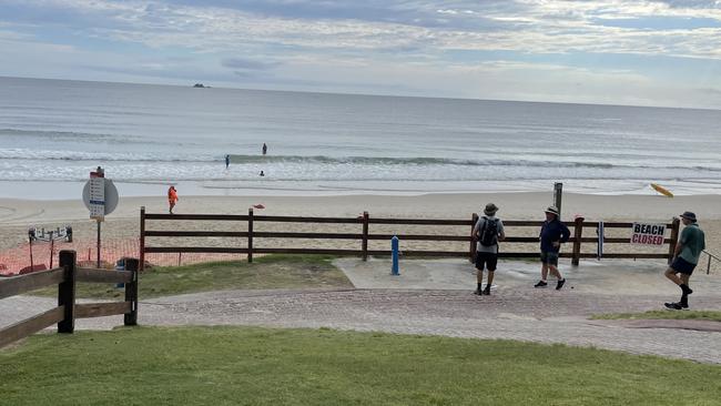 Main Beach, Byron Bay on Thursday morning.