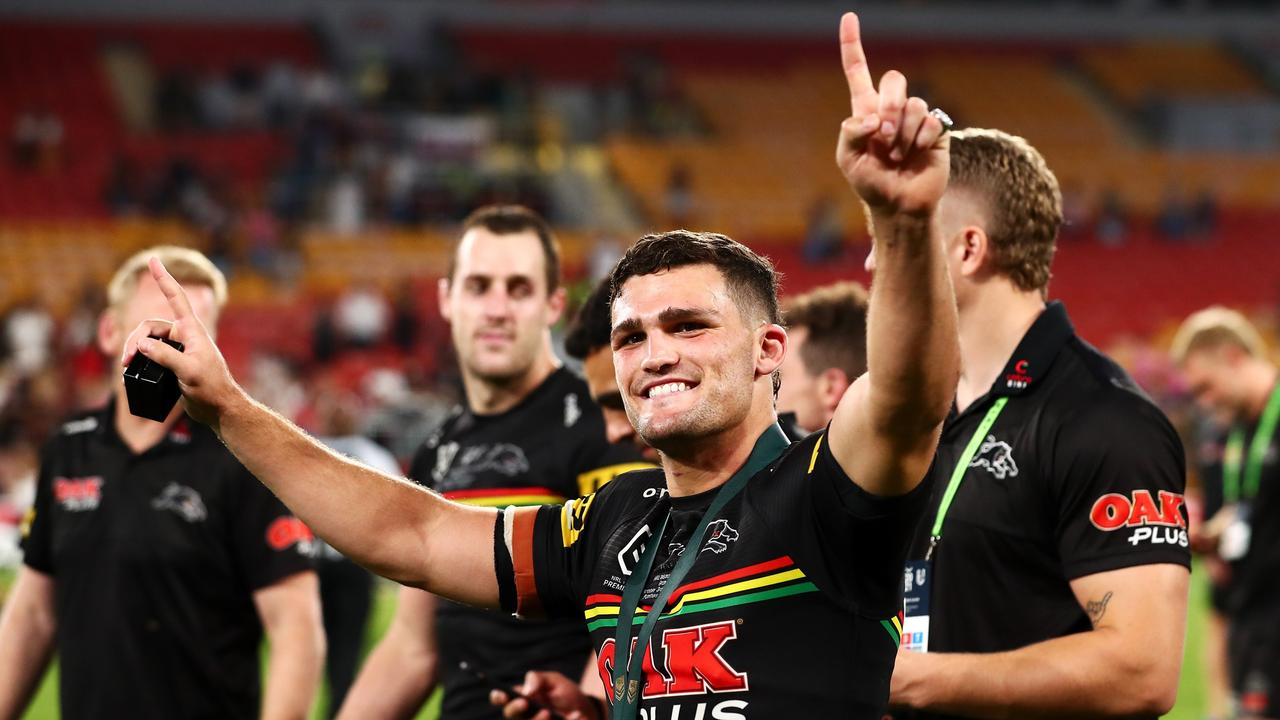 Nathan Cleary won the Clive Churchill Medal. (Photo by Chris Hyde/Getty Images)