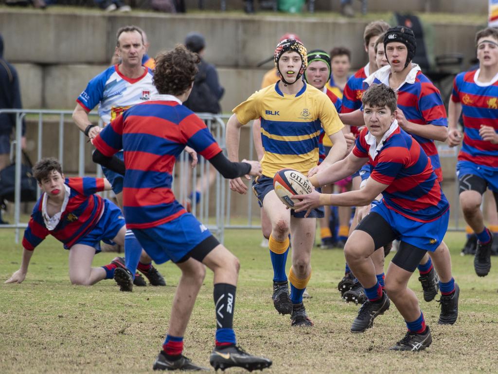 15As Downlands vs TGS. O'Callaghan Cup day at Downlands College. Saturday, August 6, 2022. Picture: Nev Madsen.