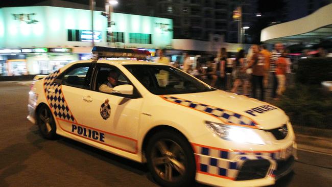 Police have charged two adults and a teenager after an allegedly stolen car was tracked from Ipswich to the Gold Coast overnight. Picture: Brendan Radke.