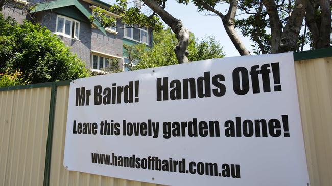 Residents don’t want their garden to become a bus bay. Picture: Virginia Young