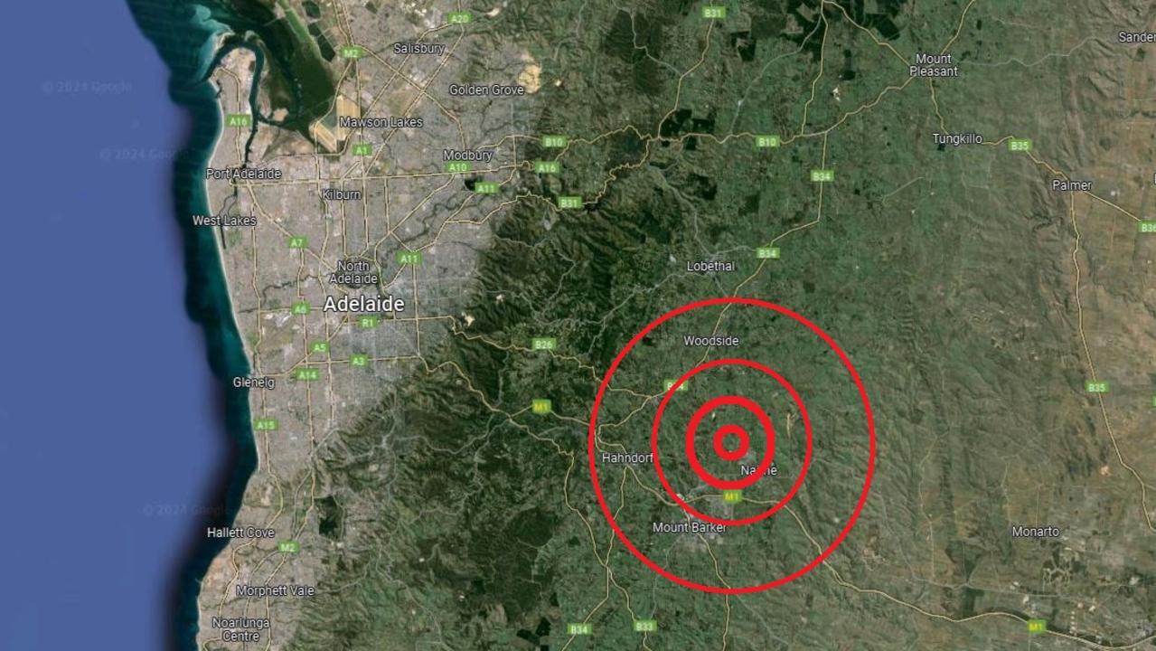 Earthquake rocks homes in Adelaide