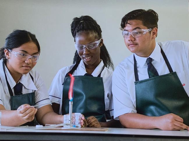 A Queensland Curriculum and Assessment Authority’s guide showing a student "flipping the bird".