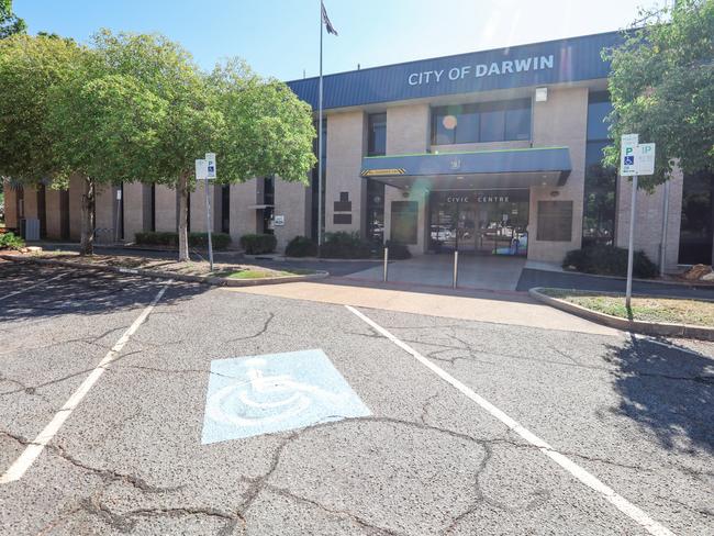 Darwin council are putting $477,000 into refurbishing their disabled parking spaces. Picture GLENN CAMPBELL