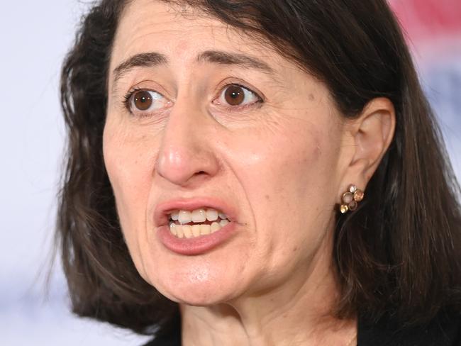 SYDNEY, AUSTRALIA - NewsWire Photos AUGUST 31, 2021: Premier Gladys Berejiklian provides an update on COVID-19 for NSW.Picture: NCA NewsWire / Jeremy Piper