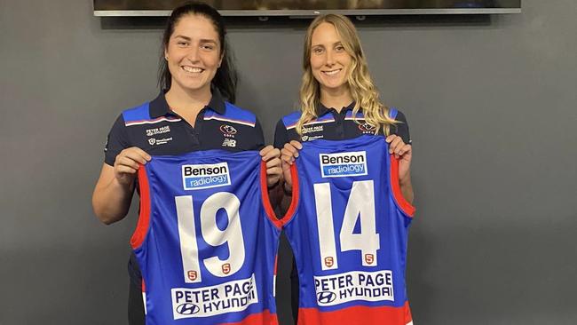 Kayla Mudge (right) has been a standout for Barmera Monash. Picture: Facebook