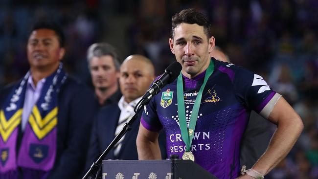 Ryan Papenhuyzen asked Billy Slater to write him the letter. Picture: Mark Kolbe/Getty