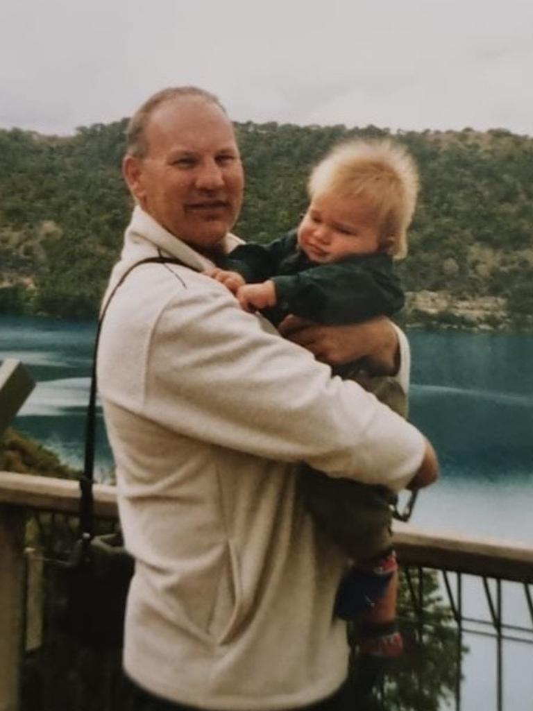 Darcy with his dad Grant.