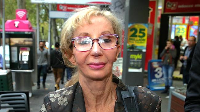 Ms Weinstein leaving the Magistrates Court in 2016. Picture: Ian Currie