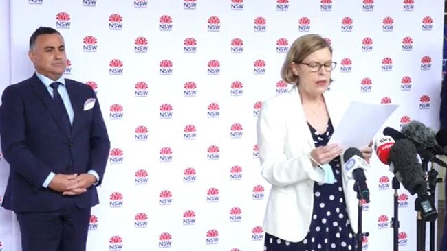 Dr Kerry Chant and Acting Premier John Barilaro deliver a COVID update.