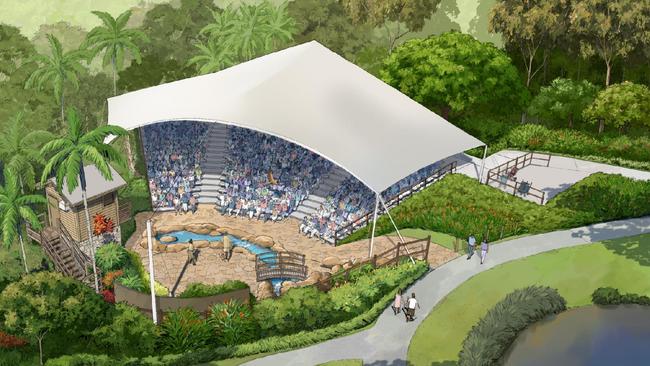 Currumbin Wildlife Sanctuary's $1m stadium for their free flight bird show. Picture: supplied