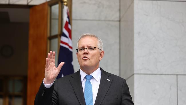 Prime Minister Scott Morrison is due to fly out of Canberra for Scotland on Thursday evening. Picture: NCA NewsWire / Gary Ramage