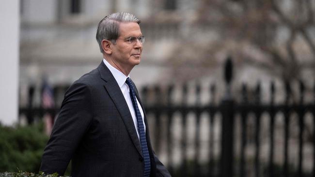 Treasury Secretary Scott Bessent outside the White House. Picture: Roberto Schmidt/AFP