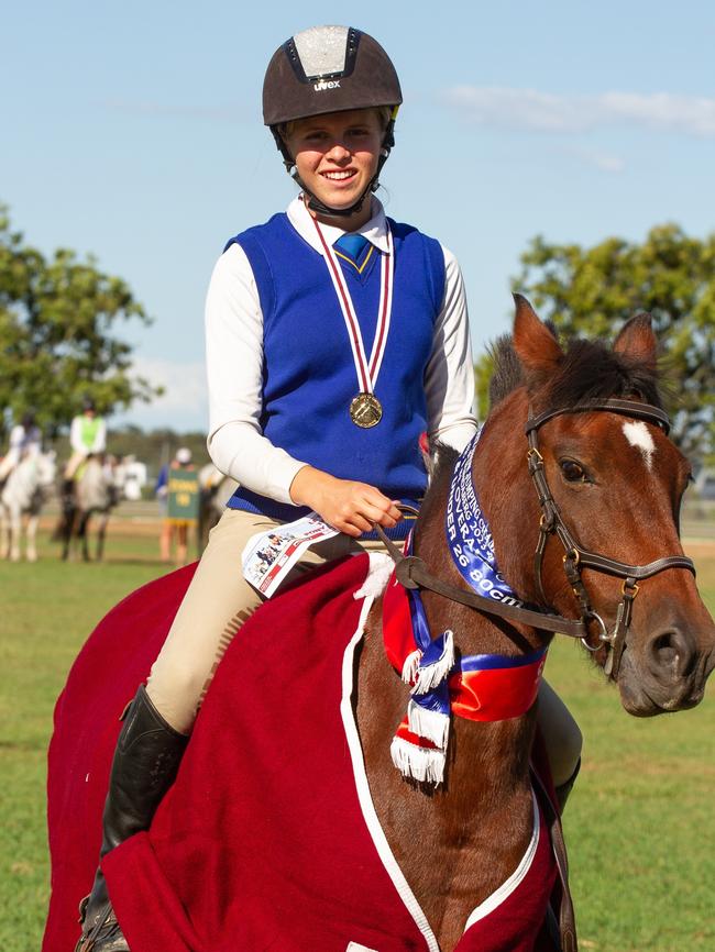 1st place in the PQC State Showjumping Championships 13 and Under 26 80cm class.