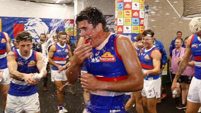 Category B rookie James O’Donnell will likely play in the AFL again this week, according to Beveridge. Picture: Michael Willson / Getty Images