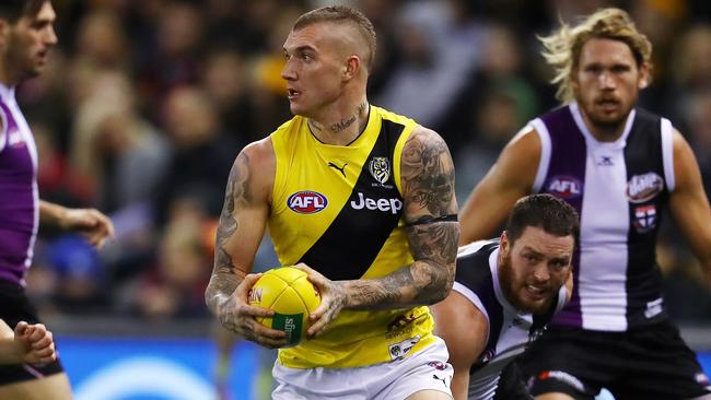 Essendon has flagged interest in Dustin Martin. Picture: Michael Klein