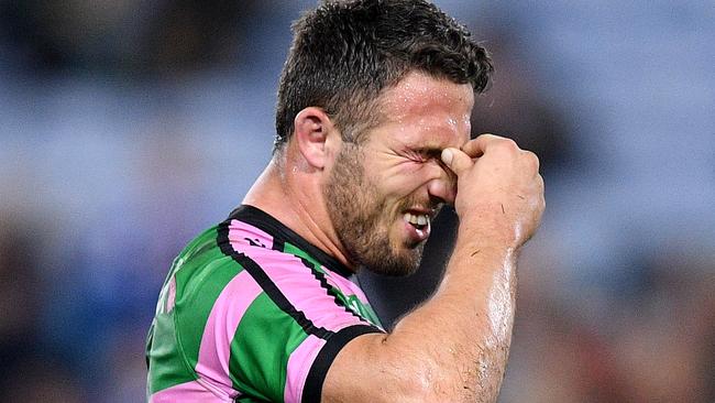 Sam Burgess faces another stint on the sidelines. Picture: AAP