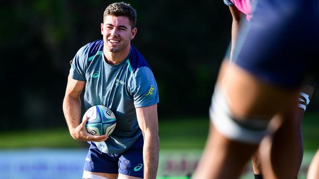 Max Douglas training with the Australia under 20s squad. Pic: Stuart Walmsley/Rugby Australia