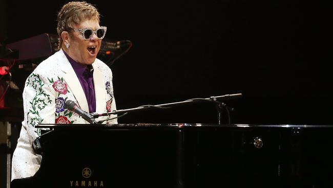 Music superstar Sir Elton John plays the final show of his Once in a Lifetime tour at Cazalys Stadium in Cairns. Picture: BRENDAN RADKE