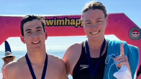 2024 race winners Jacob Bell (second place) and Katelyne Irwin (first place). Picture: Supplied