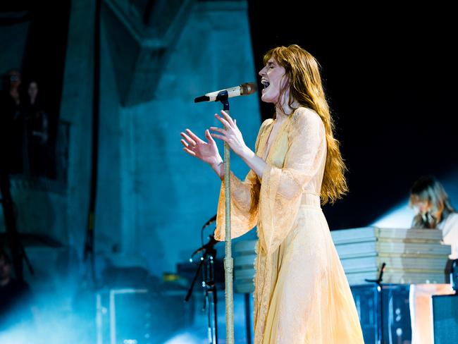 Florence and the Machine at Sidney Myer Music Bowl. Pic: Ian Laidlaw