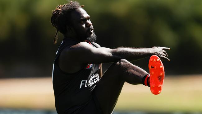 Anthony McDonald-Tipungwuti is building his fitness base. Picture: Michael Willson/AFL Photos via Getty Images