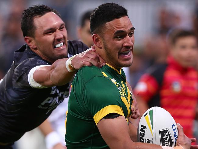 Valentine Holmes in action during the Four Nations.