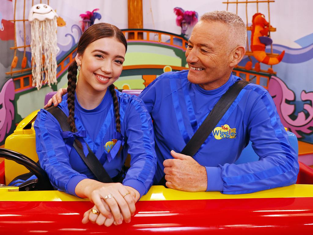 WEEKEND TELEGRAPHS- 17/8/22  MUST CHECK WITH PIC EDITOR JEFF DARMANIN BEFORE USING - 

Anthony Field and his daughter Lucia pictured as she starts her journey as the 2nd blue Wiggle. Picture: Sam Ruttyn