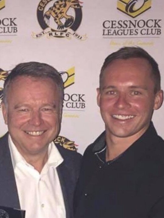 Joel Fitzgibbon and son Jack. Picture: Facebook