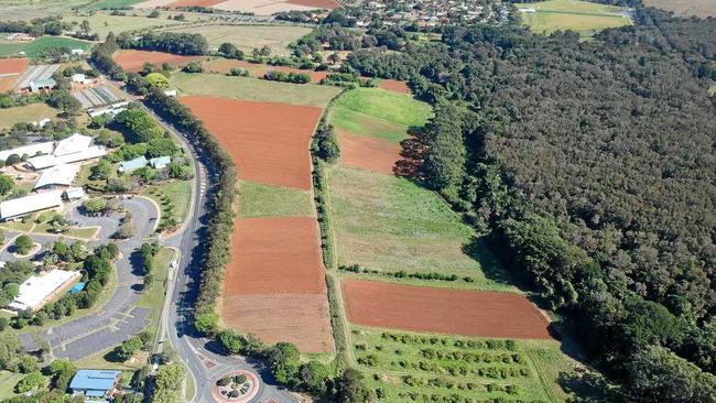 The selected site of the $534 million Tweed Valley Hospital at Cudgen.