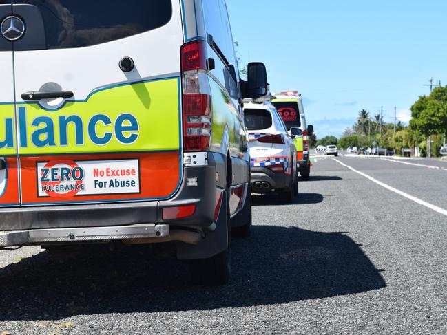 Queensland Fire and Emergency Services, police and ambulance crews were at the scene of a house fire at Gable St, East Mackay on Friday April 17. Photo: Zizi Averill. Generic