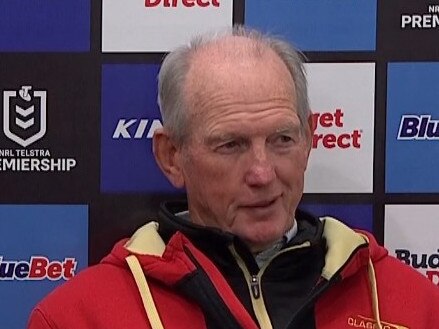 Wayne Bennett couldn't help himself. Photo: NRL.com