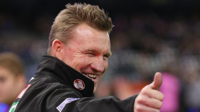 Nathan Buckley says he had a clean break after leaving Collingwood.