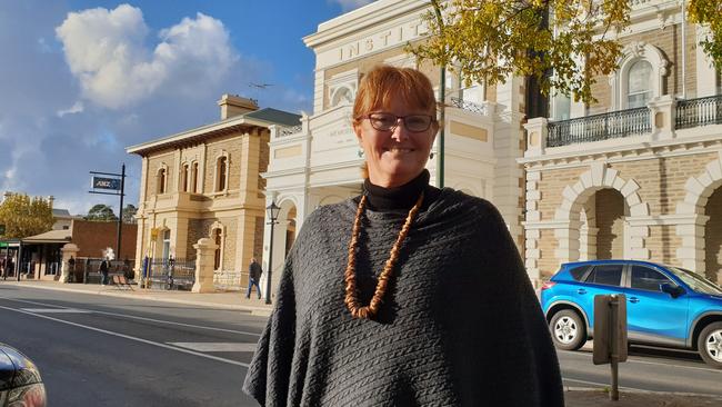 Gawler mayor Karen Redman in Murray St, Gawler. Picture: Colin James