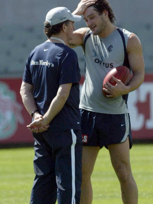 Fevola with coach Pagan in 2006.