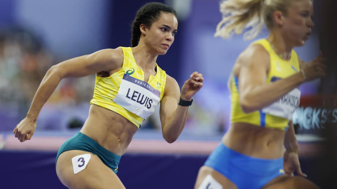 Australian Torrie Lewis during her 200m semi-final. Pic: Michael Klein