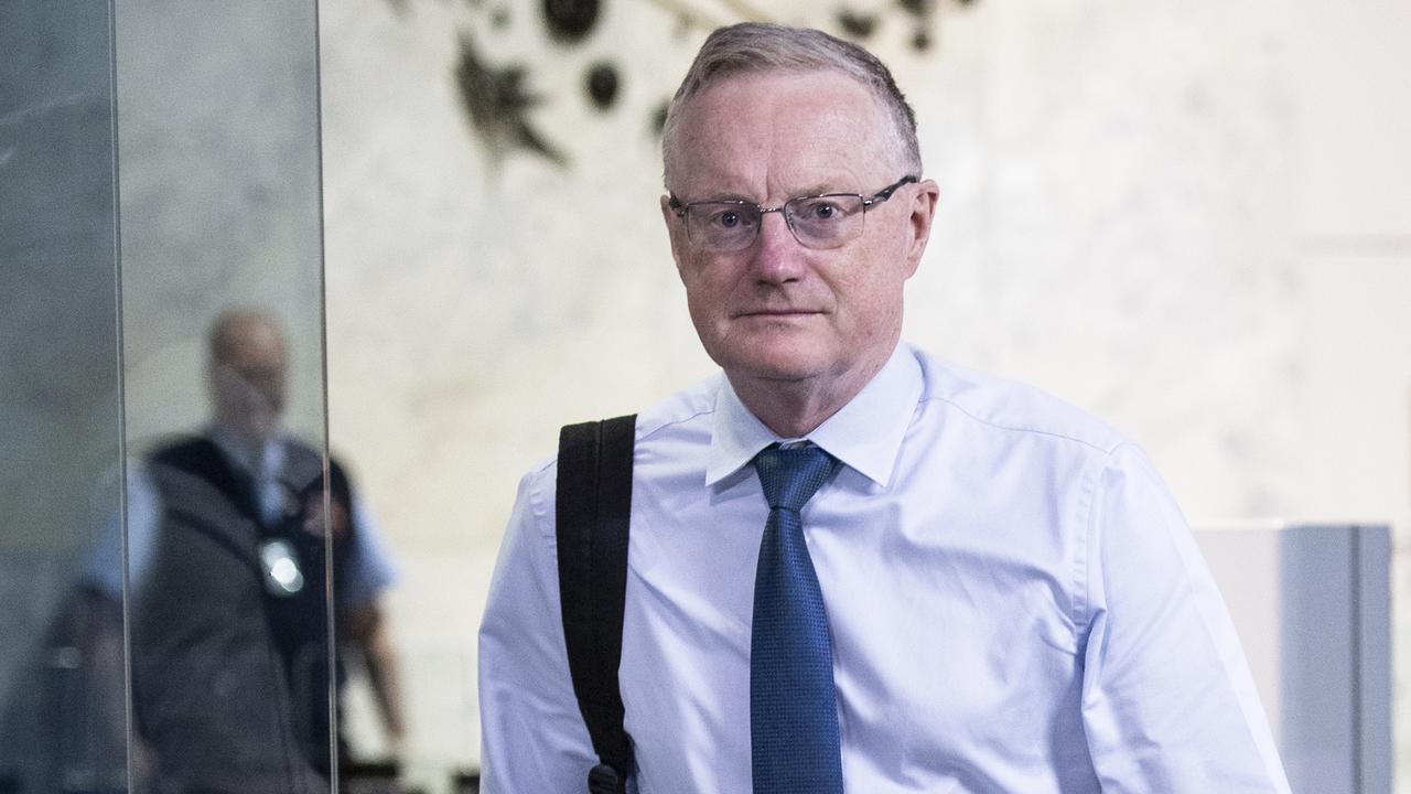 RBA governor Philip Lowe outside the Reserve Bank last Friday. Picture: Monique Harmer