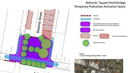 A council plan of the new square.