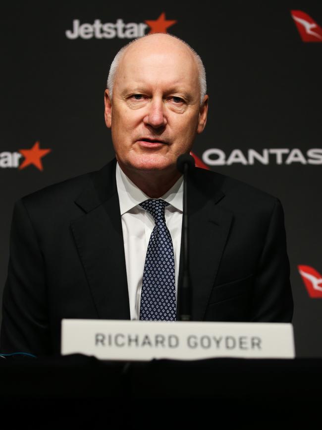 Qantas chairman Richard Goyder will meet with big investors. Picture: NCA Newswire / Gaye Gerard